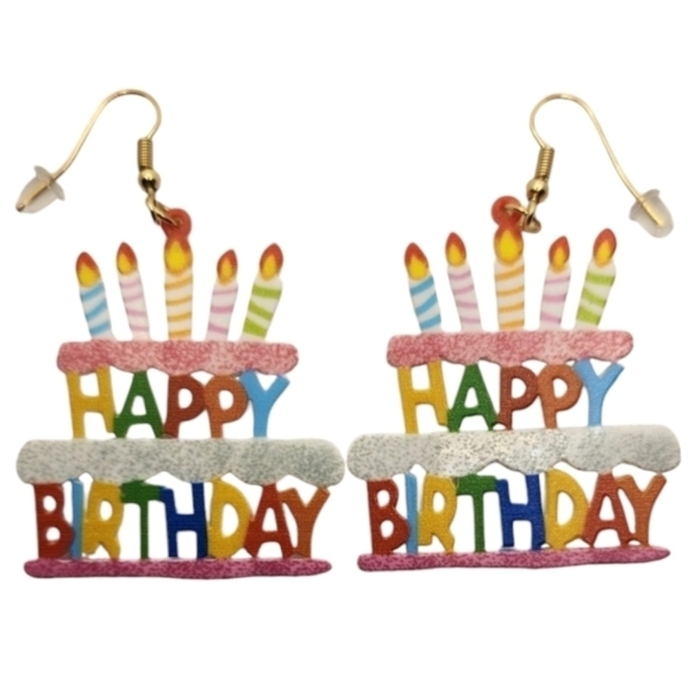 Happy Birthday Cake‎ Earrings